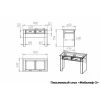 Стол письменный Мебелеф-3