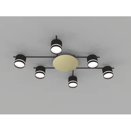 CL-BRIGHT-R001-GX53*6 BK (1) Люстра NW # 