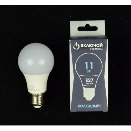 11W E27 A60 6500K 220V пластик LED PREMIUM (ЛОН) л [01084476]