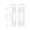 Настенный уличный светильник 1443 Techno черный IP54 Elektrostandard 1443 Techno черный