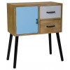 Тумба с 2-мя ящиками HX14 (белый с рисунком, голубой, коричневый)