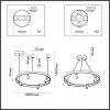 Подвесная светодиодная люстра Odeon Light Fonda 4317/58L Подвесная светодиодная люстра Odeon Light Fonda 4317/58L