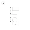 Настенный светодиодный светильник Arlight SP-Spicy-Wall-Mini-S60x39-3W Day4000 035539