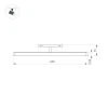 Трековый светодиодный светильник Arlight Mag-Orient-Tube-Turn-L600-20W Warm3000 036475 Трековый светодиодный светильник Arlight Mag-Orient-Tube-Turn-L600-20W Warm3000 036475