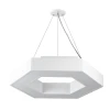 Подвесной светодиодный cветильник Geometria ЭРА Hexagon SPO-124-W-40K-051 51Вт 4000К белый Б0050556