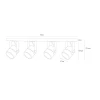 Потолочный светильник Arte Lamp A1311PL-4WH