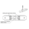 Прямой коннектор Denkirs TR1008-BK
