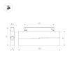 Трековый светодиодный светильник Arlight Mag-Orient-Dots-Fold-S230-12W Day4000 041532