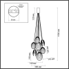 Подвесная люстра Odeon Light MUSSELS 5038/8 Подвесная люстра Odeon Light MUSSELS 5038/8