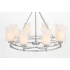 Подвесная люстра Lumina Deco Marietta LDP 8025-8 CHR+WT