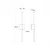 Уличный настенный светодиодный светильник Arte Lamp Calamaro A5191AL-2BK