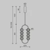 Подвесной светодиодный светильник Maytoni Amulet MOD555PL-L11G3K Подвесной светодиодный светильник Maytoni Amulet MOD555PL-L11G3K