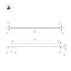 Трековый светодиодный светильник Arlight Mag-Microcosm-Flat-L300-8W Warm3000 043271