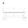 Трековый светодиодный светильник Arlight Mag-Microcosm-Laser-L300-15W Warm3000 043275
