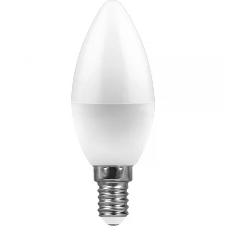Лампа светодиодная Feron E14 11W 6400K Свеча Матовая LB-770 25943