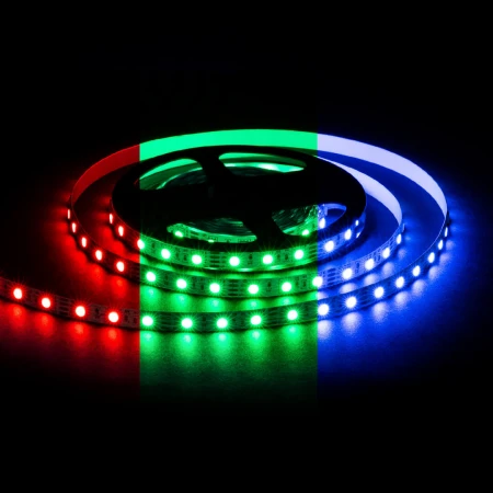 Светодиодная лента OGM 14,4W/m 60LED/m 5050SMD разноцветный (RGB) 5M LSE-271