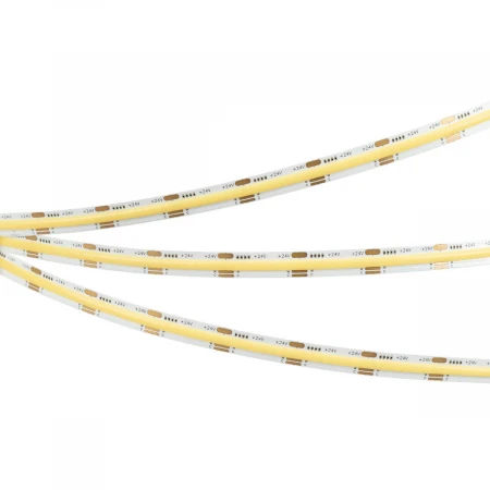 Светодиодная лента герметичная Arlight 23W/m 640LED/m CSPSMD от теплого дневного до холодного 5М COB-PS-X640-12mm 24V 039965