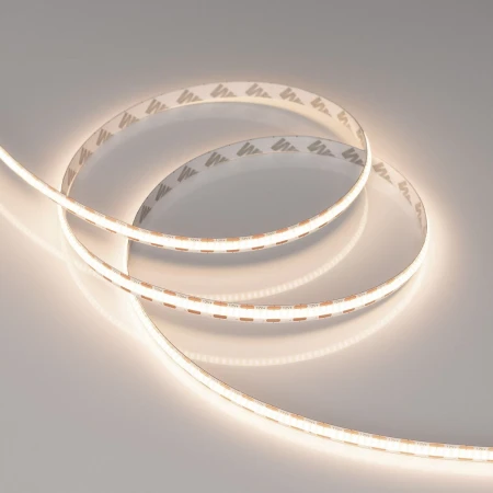 Светодиодная лента Arlight 9W/m 400LED/m CSP теплый белый 2,5М COB-X400-8mm 12V Warm3500 044588 Светодиодная лента Arlight 9W/m 400LED/m CSP теплый белый 2,5М COB-X400-8mm 12V Warm3500 044588