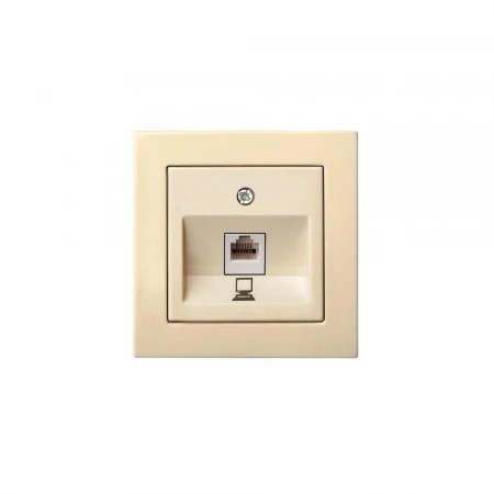 Розетка RJ45 Liregus Epsilon бежевый 28-082