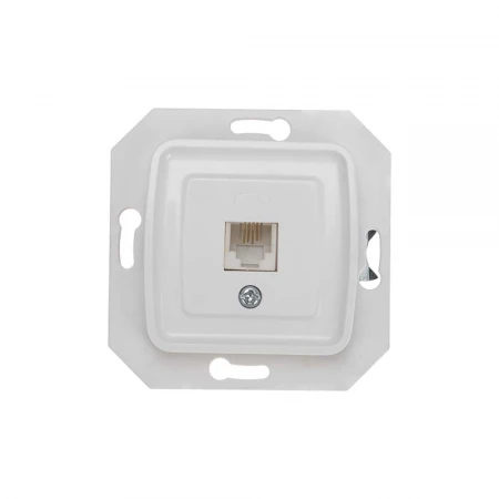 DEA Розетка Телефон RJ11 с/у мех. Бел KRANZ KR-78-0222