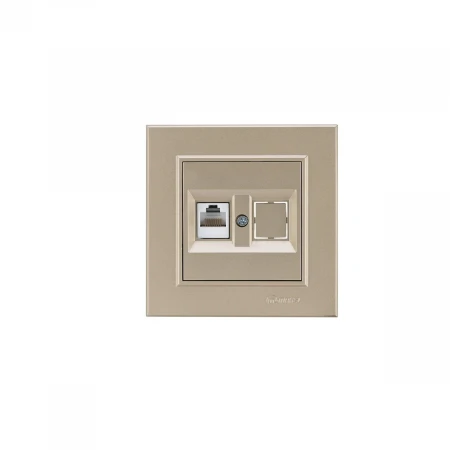Розетка комп. двойная (1 шт. cat 5) Makel Karea 56057035