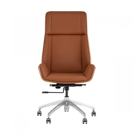 Кресло руководителя TopChairs Crown SN A312 8383-14 walnut back