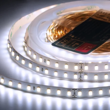 Лента светодиодная ELFLED PRO140, 112/м (2835), 24В, 10Вт/м, 5м, белый 6500-7000К ELFLED-24112-PRO140w Лента светодиодная ELFLED PRO140, 112/м (2835), 24В, 10Вт/м, 5м, белый 6500-7000К ELFLED-24112-PRO140w