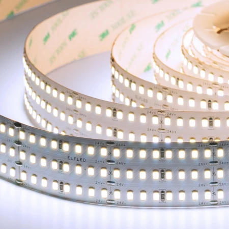 Лента светодиодная ELFLED LX170, 528/м (2835), 24В, 48Вт/м, 3м, 3ряда, белый 6500-7000К ELFLED-24528-LX170/3-w Лента светодиодная ELFLED LX170, 528/м (2835), 24В, 48Вт/м, 3м, 3ряда, белый 6500-7000К ELFLED-24528-LX170/3-w