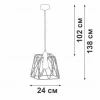 Подвесной светильник Vitaluce V2866-1/1S Подвесной светильник Vitaluce V2866-1/1S