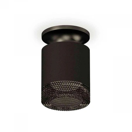 Комплект накладного светильника Ambrella light Techno Spot XS7402064 SBK/PBK/BK черный песок/черный полированный/тонированный (N7926, C7402, N7192)