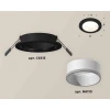 Комплект встраиваемого светильника Ambrella light Techno Spot XC6513001 SBK/SWH черный песок/белый песок (C6513, N6110)