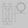 Шинопровод Maytoni Technical Flarity Busbar TRX154-R-D800-B