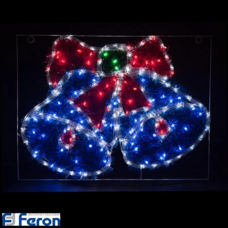 Световая фигура "колокольчики с мишурой", lt016