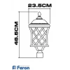 Светильник садово-парковый, 100w 230v e27 ip44 черное золото, pl4065