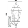 Светильник садово-парковый, 60w 230v e27 черное золото, pl150