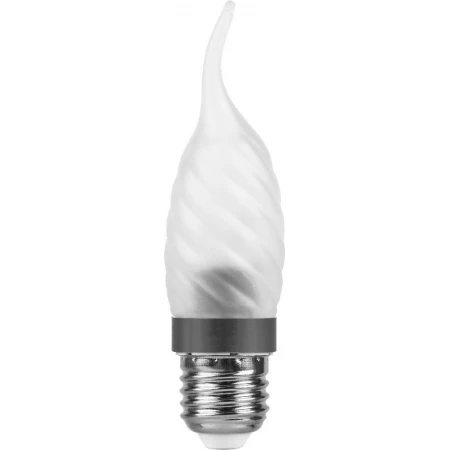 Лампа светодиодная, 6LED(3.5W) 230V E27 6400K матовая хром, LB-78