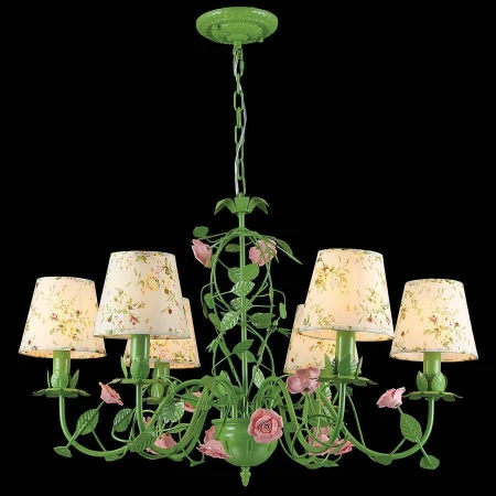 Люстра Natali Kovaltseva ROSE 11490/6 GREEN ROSE