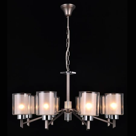 Люстра Natali Kovaltseva DOUBLE 81049-8C ANTIQUE SILVER