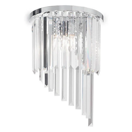 Хрустальное бра Ideal Lux CARLTON AP3 CROMO