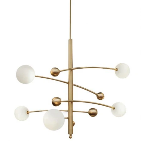 Люстра Delight Collection 10215P/5 brass Globe Mobile