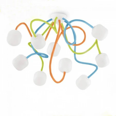 Потолочная люстра Ideal Lux Octopus PL9 Color