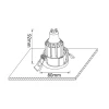 Встраиваемый светильник Crystal Lux CLT 002C1 WH