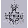 Подвесная люстра Crystal Lux Magnifico SP13 Black/Transparent