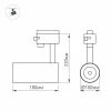 Трековый светодиодный светильник Arlight LGD-Zeus-4TR-R100-30W Day 024633 Трековый светодиодный светильник Arlight LGD-Zeus-4TR-R100-30W Day 024633